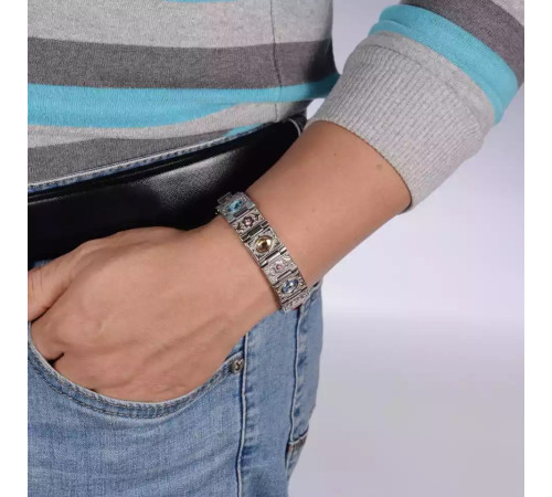 Магнітний браслет Вековий Схід Сільвер 4в1