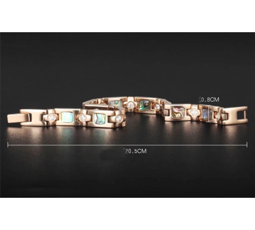 Турмаліновий браслет із магнітами, титаном і германієм Bio Energy 5в1