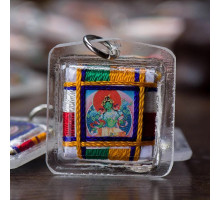 Тибетський Талісман Зеленої Тари, потужний захист, виконує бажання й усуває всі перешкоди, ручна