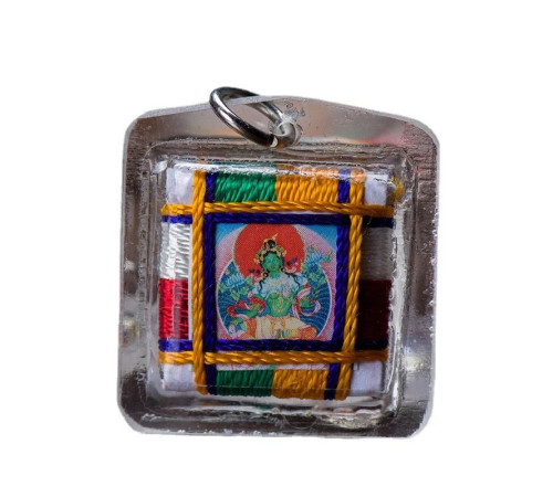 Тибетський Талісман Зеленої Тари, потужний захист, виконує бажання й усуває всі перешкоди, ручна