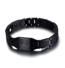 Турмаліновий браслет біомагнітний 4в1 Масонський браслет здоров'я й захист