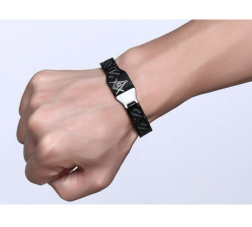 Турмаліновий браслет біомагнітний 4в1 Масонський браслет здоров'я й захист