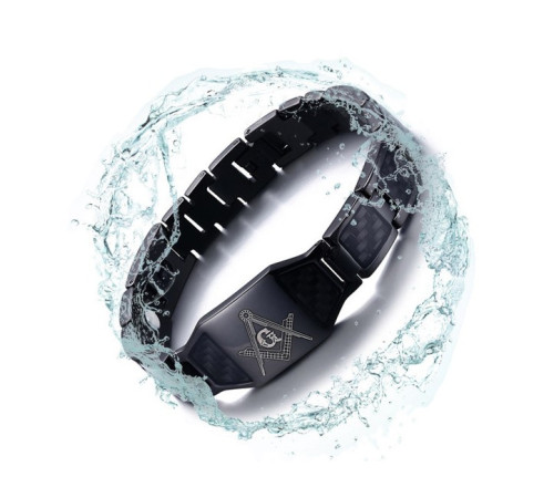 Турмаліновий браслет біомагнітний 4в1 Масонський браслет здоров'я й захист