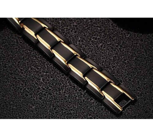 Турмаліновий магнітний гематитовий титановий браслет для здоров'я 4в1