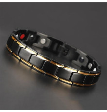 Турмаліновий магнітний гематитовий титановий браслет для здоров'я 4в1