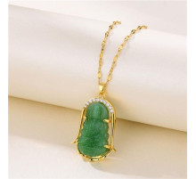 Золота турмалінова підвіска Будда Медицини приносить зцілення і довге життя 24 каратів золота