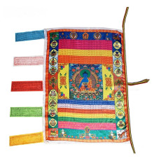 Шовковий тибетський прапор на удачу Будда Медицини