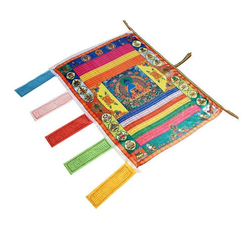 Шовковий тибетський прапор на удачу Будда Медицини