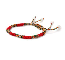 Тибетський захисний браслет червона нитка ручної роботи на достаток, любов і захист