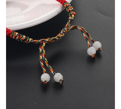 Тибетський захисний браслет червона нитка ручної роботи на достаток, любов і захист