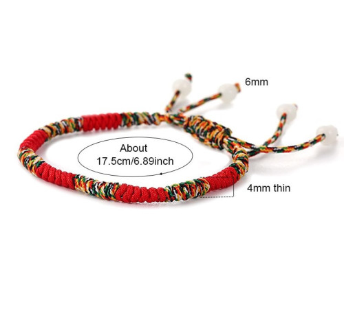 Тибетський захисний браслет червона нитка ручної роботи на достаток, любов і захист