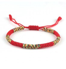 Тибетський Сакральний браслет ручної роботи червона нитка з 5 стихіями на потік грошей, велике удачу та захист