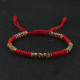 Тибетський Сакральний браслет ручної роботи червона нитка з 5 стихіями на потік грошей, велике удачу та захист