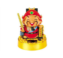 Бог Багатства із золотою пагодою в руках і щуром на сонячних батареях 10 см