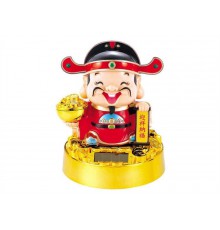 Бог Багатства із золотим горщиком у руках на сонячних батареях 10 см