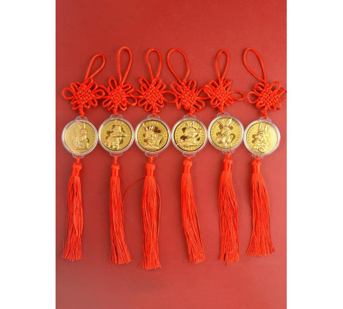 Монета підвіска Кролик Багатства — гарне удача