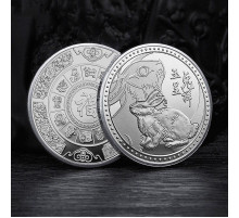 Срібна монета Кролик для великого Багатства