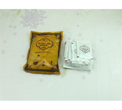 Пластирі для стоп Таїланд із турмаліном для чищення крові та лімфи Векового Сходу 10 штук