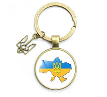 Український брусок Тризуб Tryzub мідний, колода для ключів Захист від негативних негативів