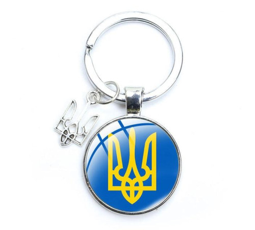 Український колодок Серельний Трезубець Tryzub, колода для ключів сумки з захисною мандалою на захист