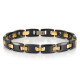Турмаліновий браслет Giorgio Armani чорний із фіанітами магнітами та германієм