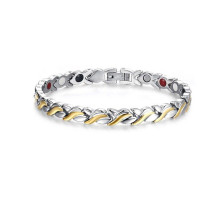 Турмаліновий позолочений браслет Лілія Vinterly з магнітами, германієм інфрачервоний ІЧ 4В1