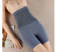 Труси жіночі турмалінові із завищеною талією, безшовні боксери для жироспалювання