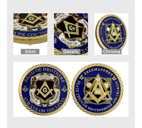 Масонська монета золота фантастичне багатство завжди на рівні