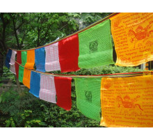 Молітвні прапорці Люнг-Та Тибетські 35Х28 см 3,5 метра