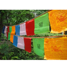Молітвні прапорці Люнг-Та Тибетські 35Х28 см 3,5 метра