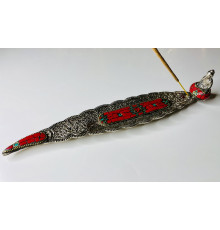 Срібна підставка для пахощів Будда Шак'ямуні з Малахітом і Агатом для Перемоги над конкурентами