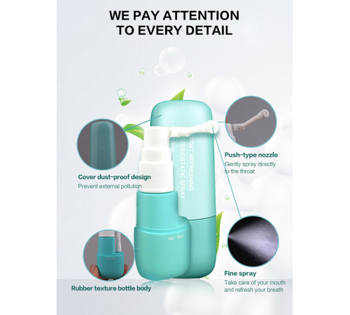 Спрей Ляньхуа Бактеріостатичний спрей для горла зі смаком лимона знеболювальний