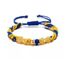 Браслет із подвійною Пі Яо та з символом нескінченності для успіху, захисту, удачі та процвітання