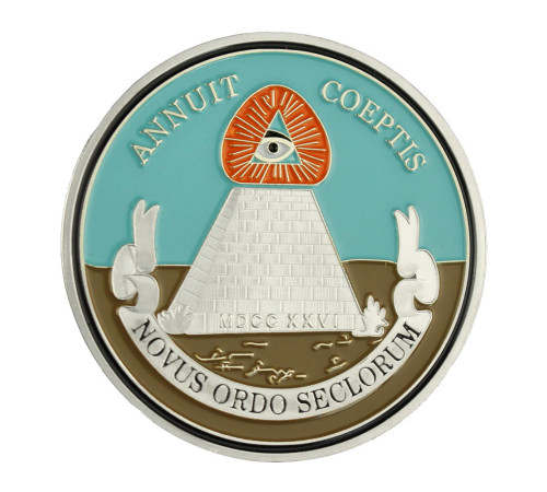 Масонська монета срібна для Багатства та Захисту