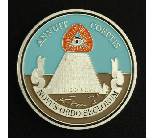 Масонська монета срібна для Багатства та Захисту