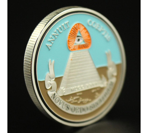 Масонська монета срібна для Багатства та Захисту