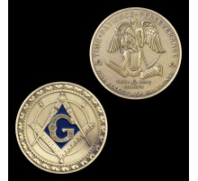 Масонська монета мідна для Багатства та Перемога