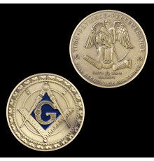 Масонська монета мідна для Багатства та Перемога