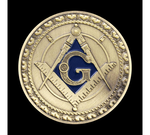 Масонська монета мідна для Багатства та Перемога