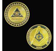 Золота масонська монета для багатства та бажань