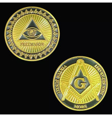 Золота масонська монета для багатства та бажань