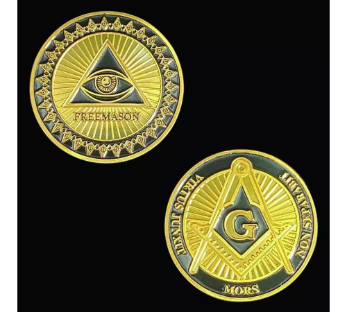 Золота масонська монета для багатства та бажань