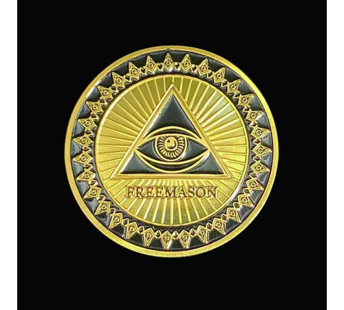 Золота масонська монета для багатства та бажань