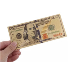 Золота Купюра 100 доларів для приваблення до будинку багатство та процвітання