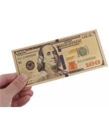 Золота Купюра 100 доларів для приваблення до будинку багатство та процвітання