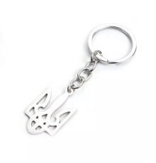 Срібний Тризуб Брелок для ключів талісмана на удачу Триєдинства