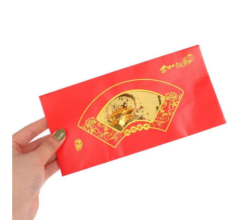 Набір Червоний конверт із Золотою купюрою рік Кролика 2023 грошовим талісманом вітальня 24К