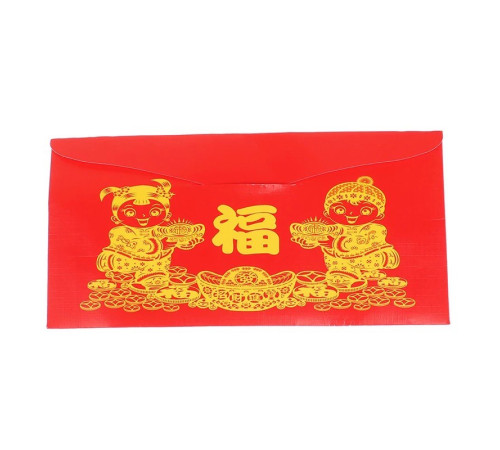 Набір Червоний конверт із Золотою купюрою рік Кролика 2023 грошовим талісманом вітальня 24К