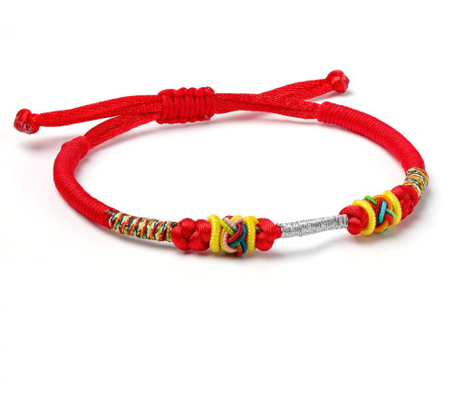 Сакральний Тибетський браслет ручної роботи на здоров'я, захист, багатство з секретним оберегом