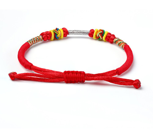 Сакральний Тибетський браслет ручної роботи на здоров'я, захист, багатство з секретним оберегом